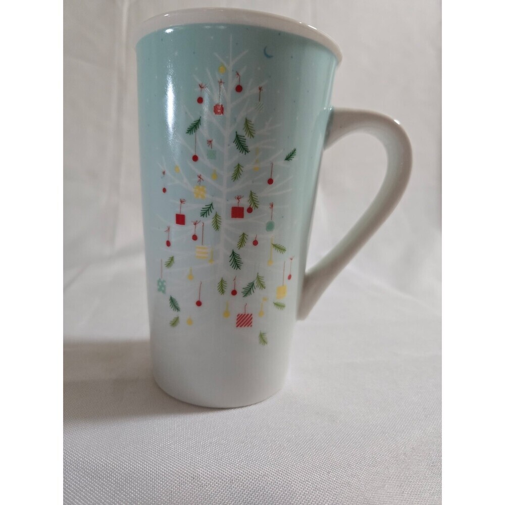 Starbucks Coffee 2019 Collectors Mug Holiday Decor Christmas Tree Cup Tall 16 oz